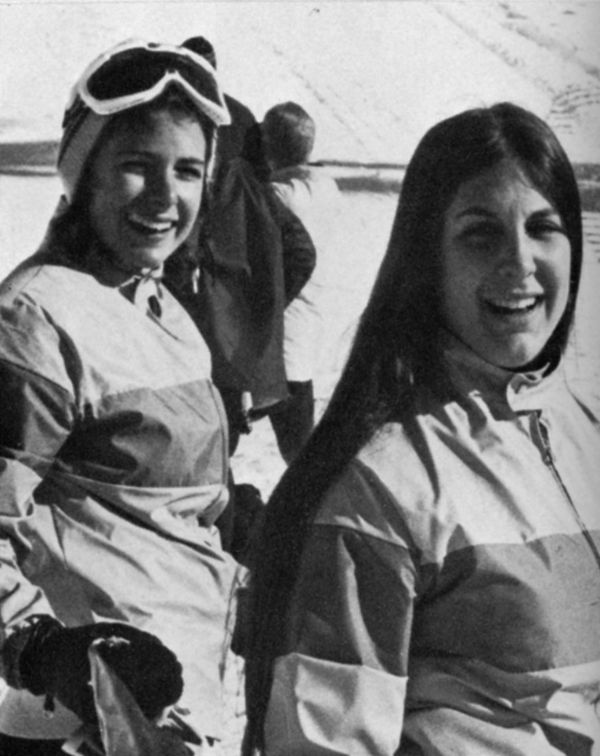 Kim Cortese and Cathy Shiffer at a Ski Team Event