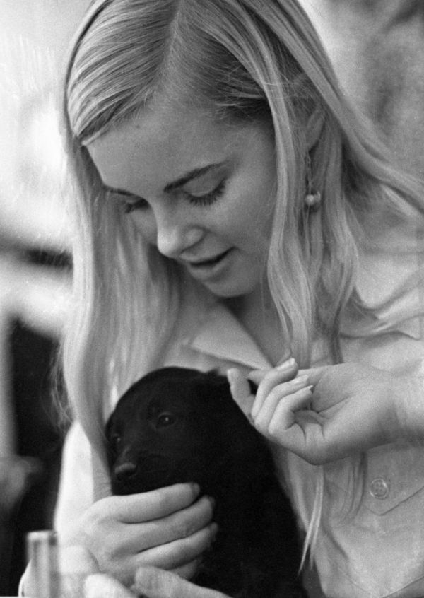 Laurel Harries and Puppy